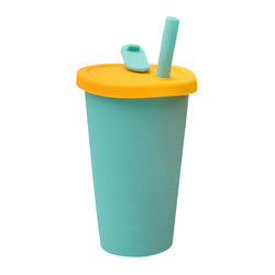 Travel Camp Cốc cà phê silicon có thể gập lại 350ml có nắp rơm