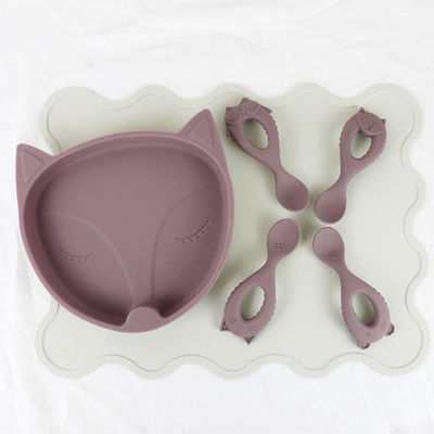Không Chứa BPA Không Thấm Nước Cho Trẻ Em silicon Placemat Không Trượt Thảm trải bàn có thể tái sử dụng Cho Bé Ăn