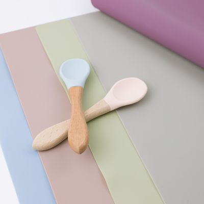BPA Free Non Slip Kids silicon Placemat đầy màu sắc với logo tùy chỉnh bảng mat bàn mat
