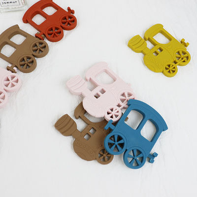Little Train silicon Baby Teether cho đồ chơi vòng cổ Không độc hại
