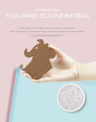 BPA Free silicon Baby Teether nhai cho quà tặng cho con bú OEM