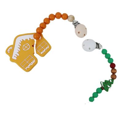 DIY silicon Christmas Tree Teether, Hạt cao su mềm an toàn khi mọc răng