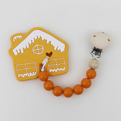 DIY silicon Christmas Tree Teether, Hạt cao su mềm an toàn khi mọc răng