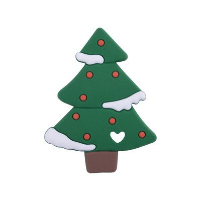 Christmas Custom silicon Teether An toàn thân thiện với môi mềm cho bé mọc răng