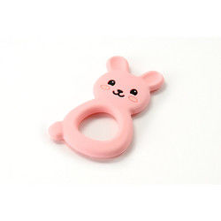 Animal Cat Kitten silicon Baby Teether Không chứa BPA cho trẻ mọc răng