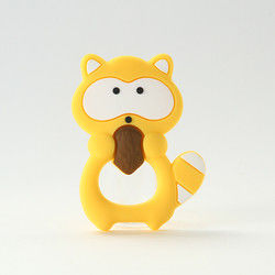 Animal Cat Kitten silicon Baby Teether Không chứa BPA cho trẻ mọc răng