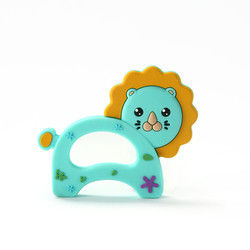 Animal Cat Kitten silicon Baby Teether Không chứa BPA cho trẻ mọc răng