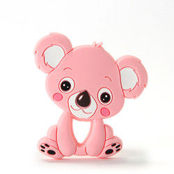 Animal Cat Kitten silicon Baby Teether Không chứa BPA cho trẻ mọc răng