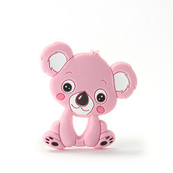 Animal Cat Kitten silicon Baby Teether Không chứa BPA cho trẻ mọc răng