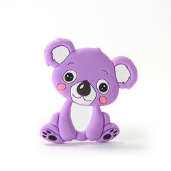 Animal Cat Kitten silicon Baby Teether Không chứa BPA cho trẻ mọc răng