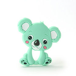 Animal Cat Kitten silicon Baby Teether Không chứa BPA cho trẻ mọc răng