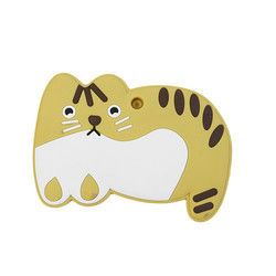 Animal Cat Kitten silicon Baby Teether Không chứa BPA cho trẻ mọc răng
