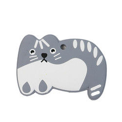 Animal Cat Kitten silicon Baby Teether Không chứa BPA cho trẻ mọc răng