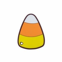 Miếng dán silicon Halloween đầy màu sắc với mũ phù thủy Hình dạng kẹo ngô
