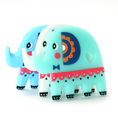 Voi thực phẩm cấp silicon Baby Teether BPA miễn phí với logo tùy chỉnh