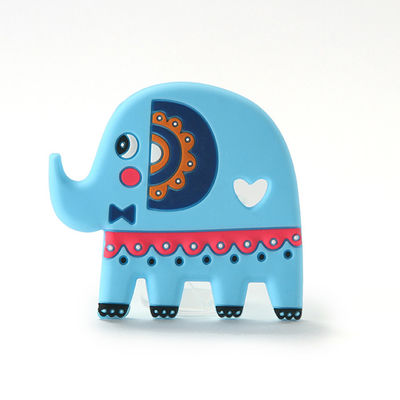 Voi thực phẩm cấp silicon Baby Teether BPA miễn phí với logo tùy chỉnh