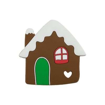 Christmas Gingerbread Man Soft silicon Sticker đầy màu sắc cho bé mọc răng