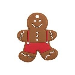 Christmas Gingerbread Man Soft silicon Sticker đầy màu sắc cho bé mọc răng