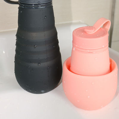 Chai nước uống bằng silicon có thể gập lại chống rò rỉ BPA Free cho du lịch cắm trại