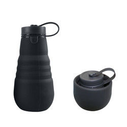 Chai nước uống bằng silicon có thể gập lại chống rò rỉ BPA Free cho du lịch cắm trại