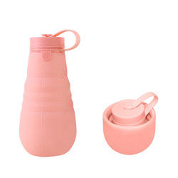 Chai nước uống bằng silicon có thể gập lại chống rò rỉ BPA Free cho du lịch cắm trại