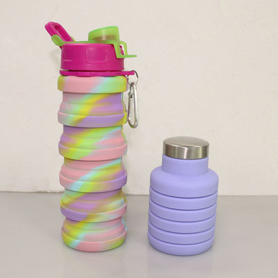 Chai nước silicon thân thiện với môi trường 500ml dành cho du lịch thể thao