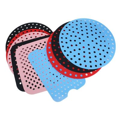Bộ dụng cụ nhà bếp bằng silicon có thể tái sử dụng tùy chỉnh, Air Fryer silicon Pad Round Square Shape