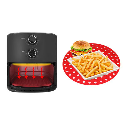 Bộ dụng cụ nhà bếp bằng silicon có thể tái sử dụng tùy chỉnh, Air Fryer silicon Pad Round Square Shape