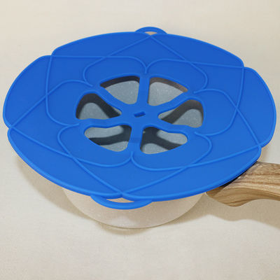 Nắp chảo silicon cấp thực phẩm có thể tái sử dụng với móc đôi để nấu ăn