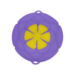 Nắp chảo silicon cấp thực phẩm có thể tái sử dụng với móc đôi để nấu ăn