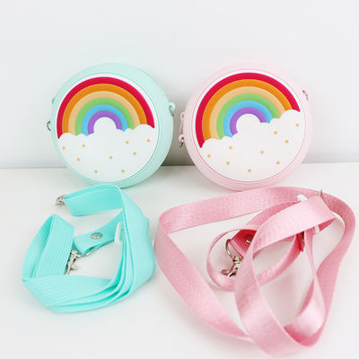 Mini Rainbow Túi đeo vai silicon tùy chỉnh dành cho trẻ nhỏ