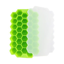 Cấp thực phẩm Ice Cube Khuôn silicon Khay BPA Free Honeycomb Shape 37 Cell