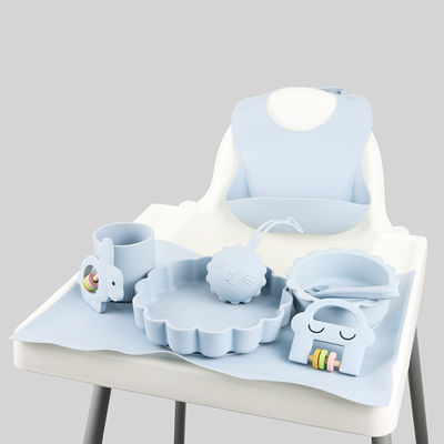 1 Bộ 8 Cái Bộ Ăn Bằng Silicon Cho Bé Màu Pantone Bền Vững