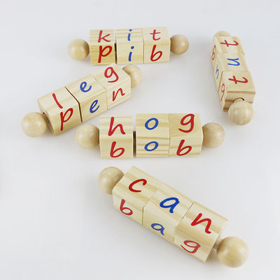Bảng chữ cái cho trẻ em đồ chơi bằng gỗ khối cho dạy mẫu giáo Montessori