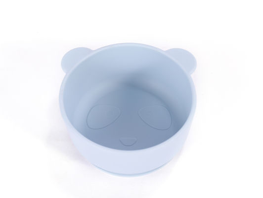 Hình ảnh hoạt hình dễ thương Desing Bear Panda hình dạng Baby Silicone Chén cho ăn Không có mùi vị Với tùy chỉnh Logo