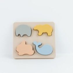 Câu đố bằng silicon hình dạng hình học Thân thiện với môi trường miễn phí BPA cho giáo dục trẻ em