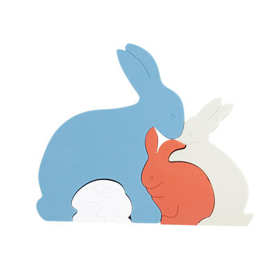 Bunny Rabbit Đồ Chơi Ghép Hình Cho Bé Bằng silicon Thân Thiện Với Môi Trường Cho Bé