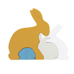 Bunny Rabbit Đồ Chơi Ghép Hình Cho Bé Bằng silicon Thân Thiện Với Môi Trường Cho Bé