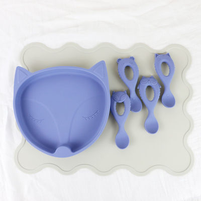 Baby Toddler silicon Non Slip Table Mat With Custom Laser Logo Debossed Printing