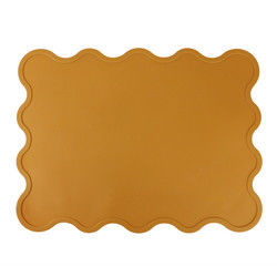 Baby Toddler silicon Non Slip Table Mat With Custom Laser Logo Debossed Printing