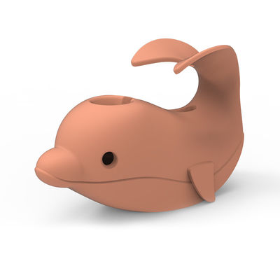 silicon tùy chỉnh dễ thương, nắp vòi bồn tắm với hình dạng cá heo Rhino