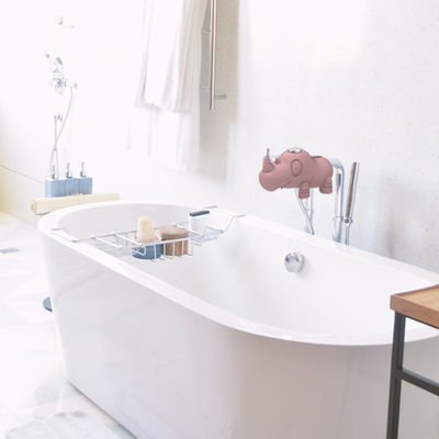 Màu sắc Pantone Bồn tắm nắp vòi nước BPA Free Cartoon Hình dạng tê giác dễ thương