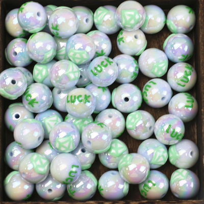 Chunky Gumball Màu Hồng Số Lượng Lớn Bubblegum Hạt Acrylic Hạt Lỏng Cho Trang Sức