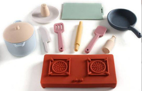 2023 Hàng Mới Về Cho Bé Chơi Không Chứa BPA Cấp Thực Phẩm Nấu Ăn Nhà Bếp Silicone Bộ Quà Tặng Đồ Chơi
