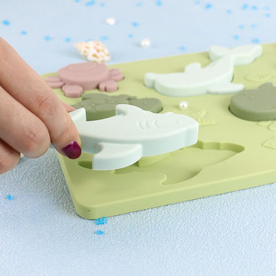 Ocean World Silicone Puzzle Thân thiện với môi trường miễn phí BPA cho giáo dục trẻ em