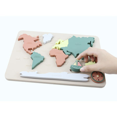 Câu đố silicone miễn phí BPA Thân thiện với môi trường dành cho giáo dục trẻ em Câu đố mọc răng bằng silicone