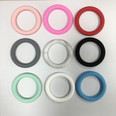 Bán buôn PISSEN Silicone tiêu cự o ring Hạt cho móc khóa DIY