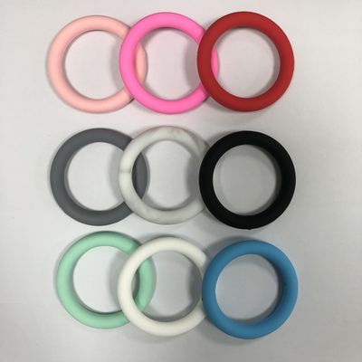 Bán buôn PISSEN Silicone tiêu cự o ring Hạt cho móc khóa DIY