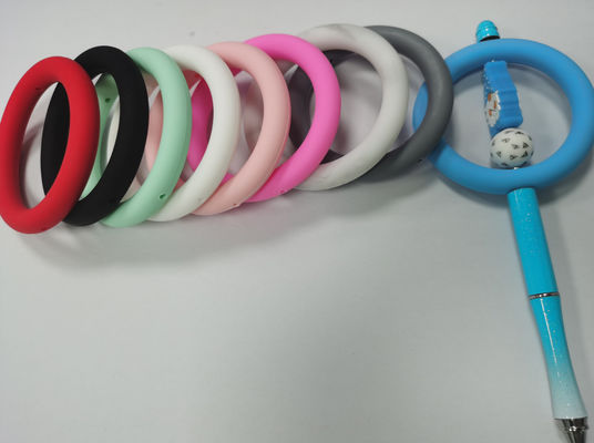 Không độc hại Silicone O Ring Focal Beads Trang trí móc khóa DIY miễn phí BPA