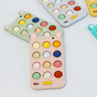 Không Chứa BPA Silicone Hình Điện Thoại Di Động Cho Bé Miếng Dán Răng Cho Bé Thoải Mái Và Giảm Đau khi mọc răng